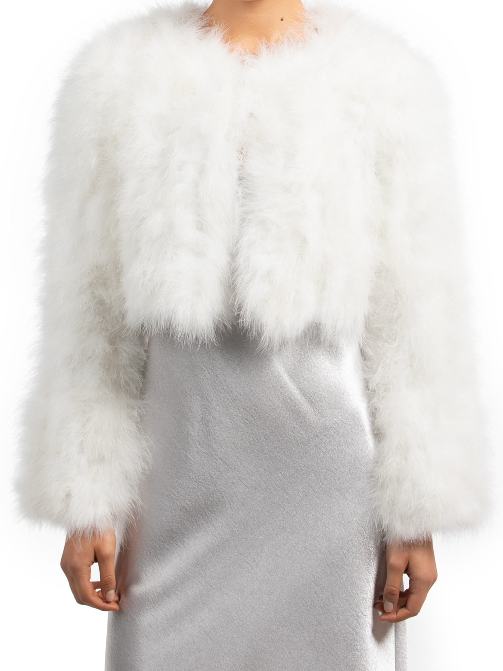 Bubish Manhattan Feather Jacket in White